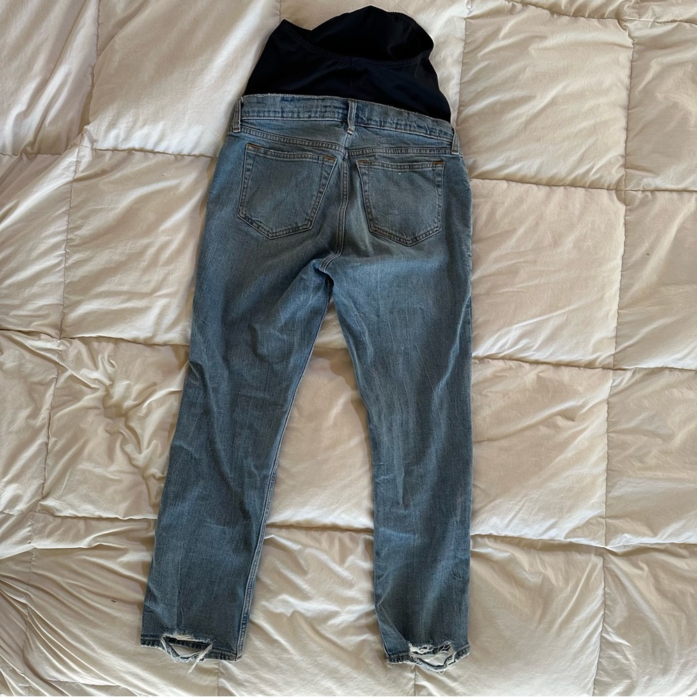 Abercrombie Women's Blue Maternity Jeans - Picture 3 of 3